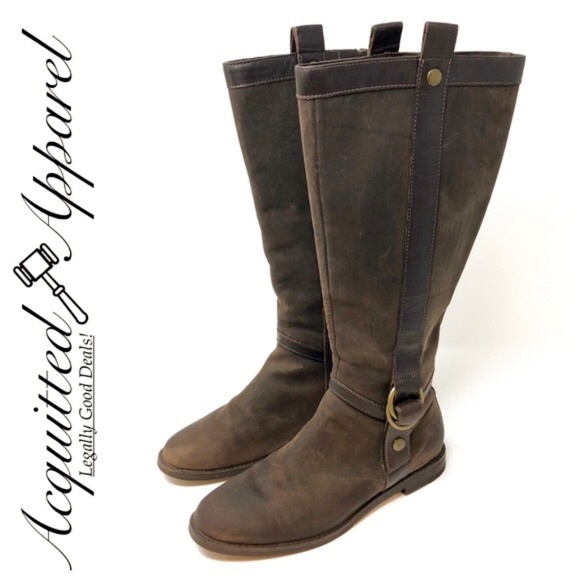 Cole Haan Shoes - Cole Haan Brown Leather Harness Riding Boots 6 B